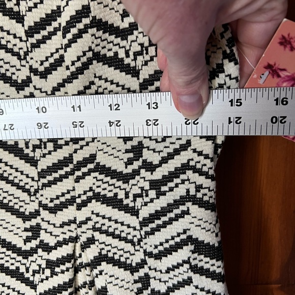 Emerald Sundae women’s fit ‘n flare black and white Aztec print sleeveless dress - Picture 8 of 9